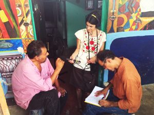Arlene, Sergio e Israel en entrevista